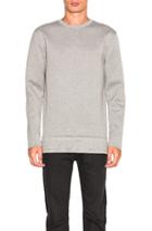 Helmut Lang Neoprene 3d Sweatshirt In Gray