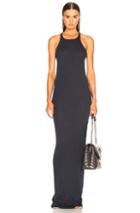 Drkshdw By Rick Owens Rib Tank Gown In Blue