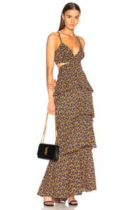A.l.c. Titus Dress In Black,floral