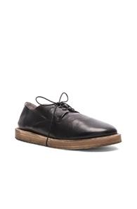 Marsell Wooden Sole Dress Shoes In Black
