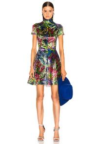 Calvin Klein 205w39nyc Print Dress In Abstract,blue,red,polka Dots