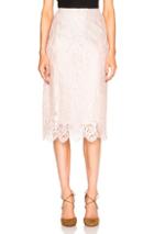 Tome Lace Pencil Skirt In Pink