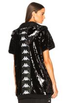 Faith Connexion Kappa Sequin Hooded Sweater In Black