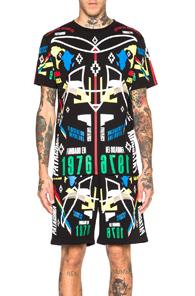 Marcelo Burlon Osorino Tee In Black,abstract