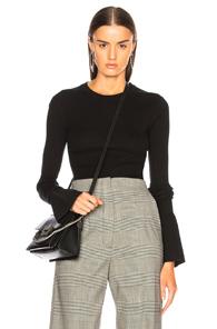 Proenza Schouler Cashmere Blend Crewneck Sweater In Black