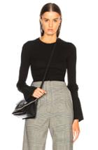 Proenza Schouler Cashmere Blend Crewneck Sweater In Black