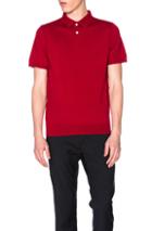 A.p.c. Knit Polo In Red