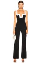 Galvan Arabesque Jumpsuit In Black,white