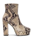 Elysewalker Los Angeles Snakeskin Platform Booties In Neutrals,animal Print