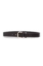 Isabel Marant Etoile Zap Leather Belt In Black