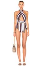 Karla Colletto Palazzo Swimsuit In Neutrals,stripes,red