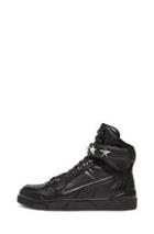 Givenchy Tyson High Top Leather Sneakers In Black