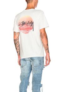 Stussy Sunset Dot Tee In White