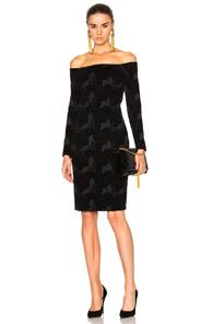 L'agence Daphne Off The Shoulder Dress In Black