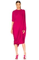 Vetements Asymmetric Evening Dress In Pink