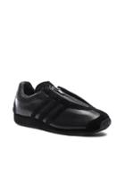 Yohji Yamamoto Country Low Leather Sneakers In Black