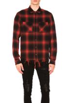 Amiri Highlight Plaid Flannel In Red,checkered & Plaid