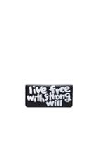 Comme Des Garcons Play Message Wallet In Black