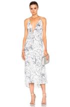 Calvin Rucker Head Over Feet Dress In White,floral