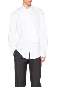 Casely-hayford Quincey Wrap Around Sleeve Shirt In White