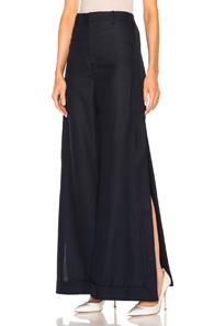 Jacquemus Wide Leg Pant In Blue