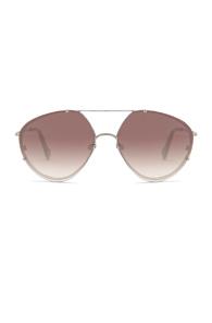 Balenciaga Aviator Sunglasses In Metallics