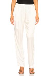 Raquel Allegra High Waist Slim Pant In White