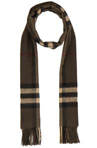 Burberry Prorsum Giant Check Cashmere Scarf In Brown,checkered & Plaid