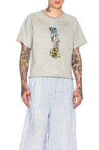 Baja East Cotton French Terry Sweatshirt In Gray