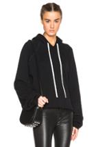 Unravel Fwrd Exclusive Oversize Sleeve Cashmere Hoodie In Black