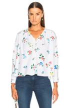 The Great Boutonniere Top In Floral,white