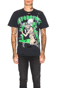 Warren Lotas Distressed Graphic Tee In Black