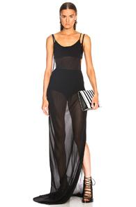 Ann Demeulemeester Cutout Tank Dress In Black