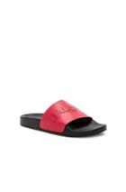 Balmain Leather Calypso Sandals In Red,floral