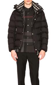 Burberry Hartley Down Blouson In Black