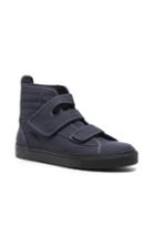Raf Simons High Top Velcro Sneakers In Gray
