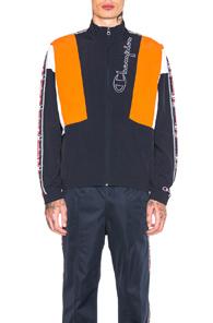 Champion Reverse Weave Track Top In Blue,orange