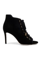 Jimmy Choo Velvet Mavy Booties In Black