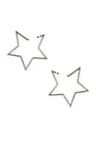 Saint Laurent Star Earrings In Metallic