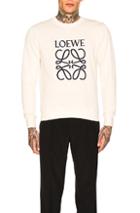 Loewe Anagram Sweatshirt In Neutral