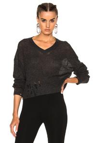 Acne Studios Antje Alpaca Sweater In Gray