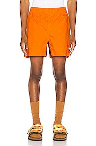 Wales Bonner Football Short In Orange