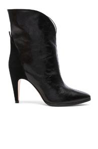 Givenchy Leather & Suede Gv3 Mid Calf Boots In Black