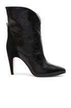 Givenchy Leather & Suede Gv3 Mid Calf Boots In Black