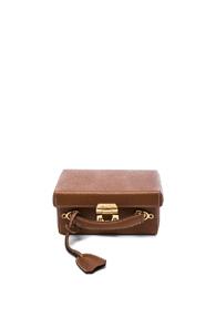Mark Cross Grace Small Box Bag In Brown