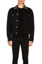 Versace Denim Jacket In Black