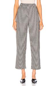 Miaou Gia Pants In Black,plaid,white