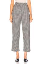 Miaou Gia Pants In Black,plaid,white