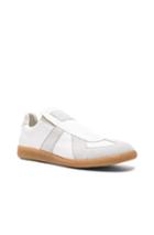 Maison Margiela Calfskin & Suede Replica Slip-ons In White
