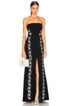 Cinq A Sept Eva Gown In Black,floral